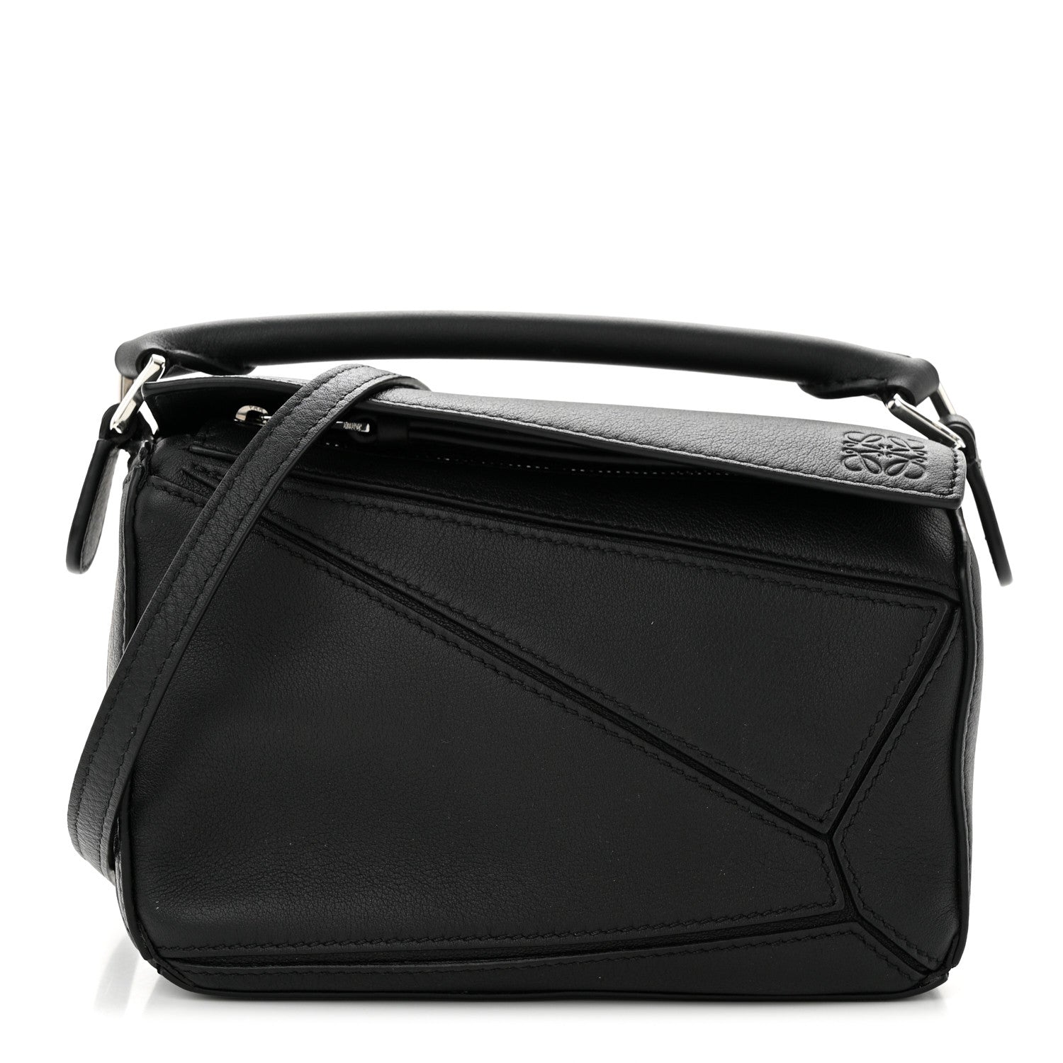 Loewe Calfskin Mini Puzzle Bag Black 1 of 9