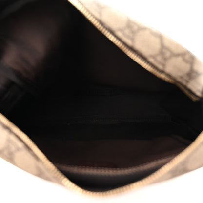 Gucci GG Plus Monogram Selleria Calfskin Medium Messenger Bag Beige Ebony Cocoa Dark Chocolate 5 of 10