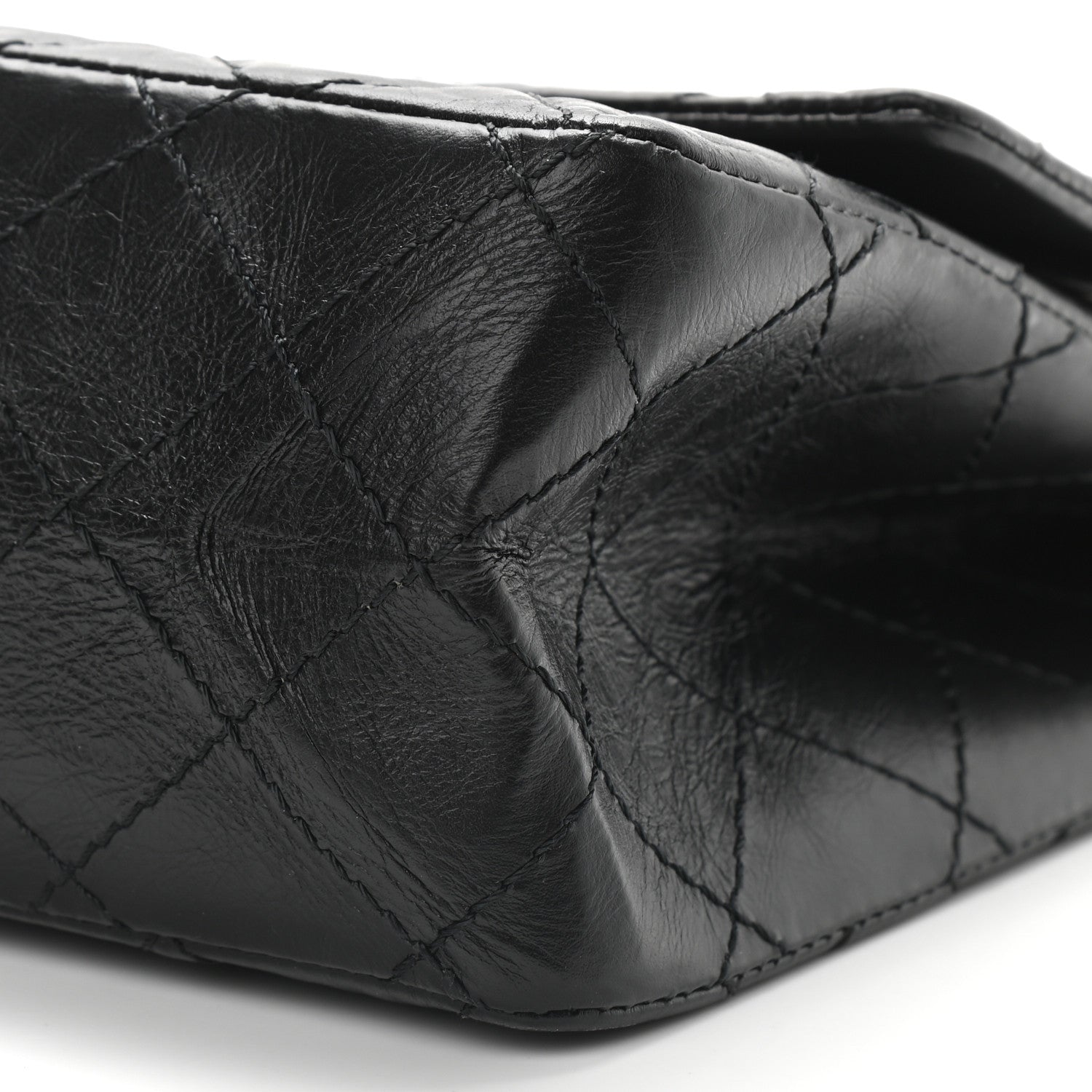 Chanel Aged Calfskin Quilted 2.55 Reissue 226 Flap Black 9 of 11