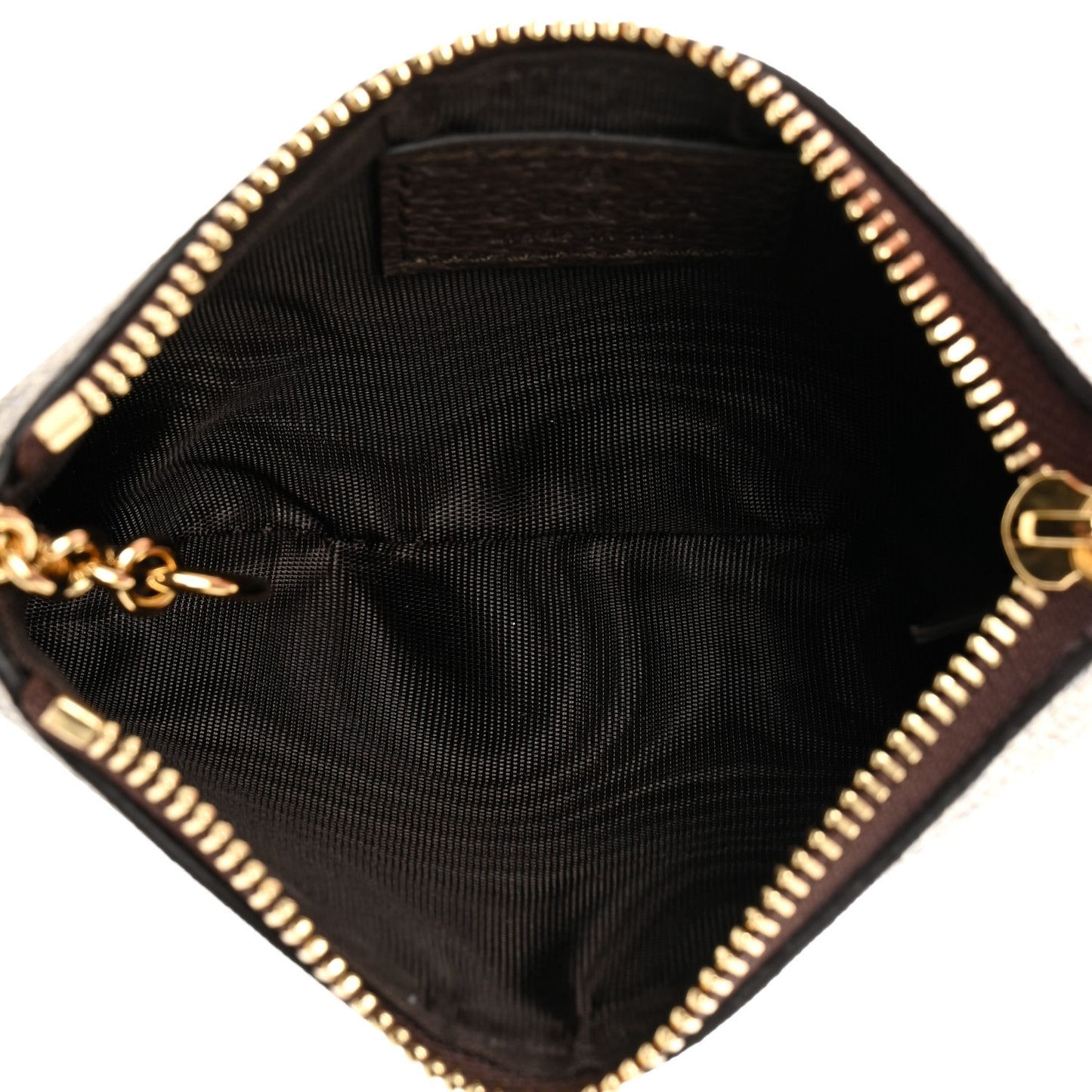GG Supreme Monogram Key Case Brown
