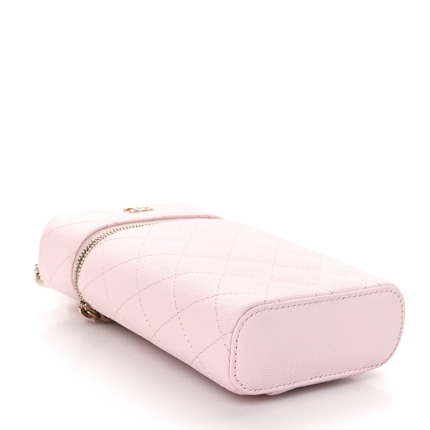 Chanel Caviar Quilted Phone Holder With Chain Light Pink 4 of 11