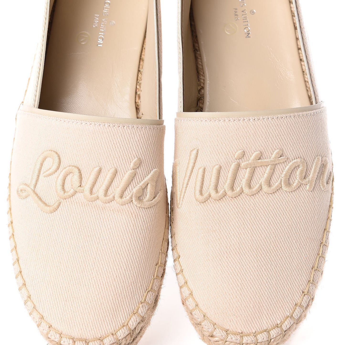 Canvas Waterfall Espadrille Flats 36 Ecru