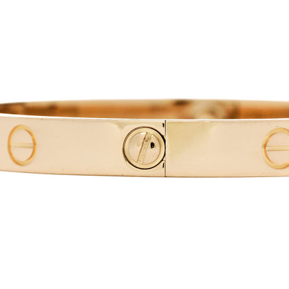 Cartier 18K Yellow Gold LOVE Bracelet 17 5 of 9
