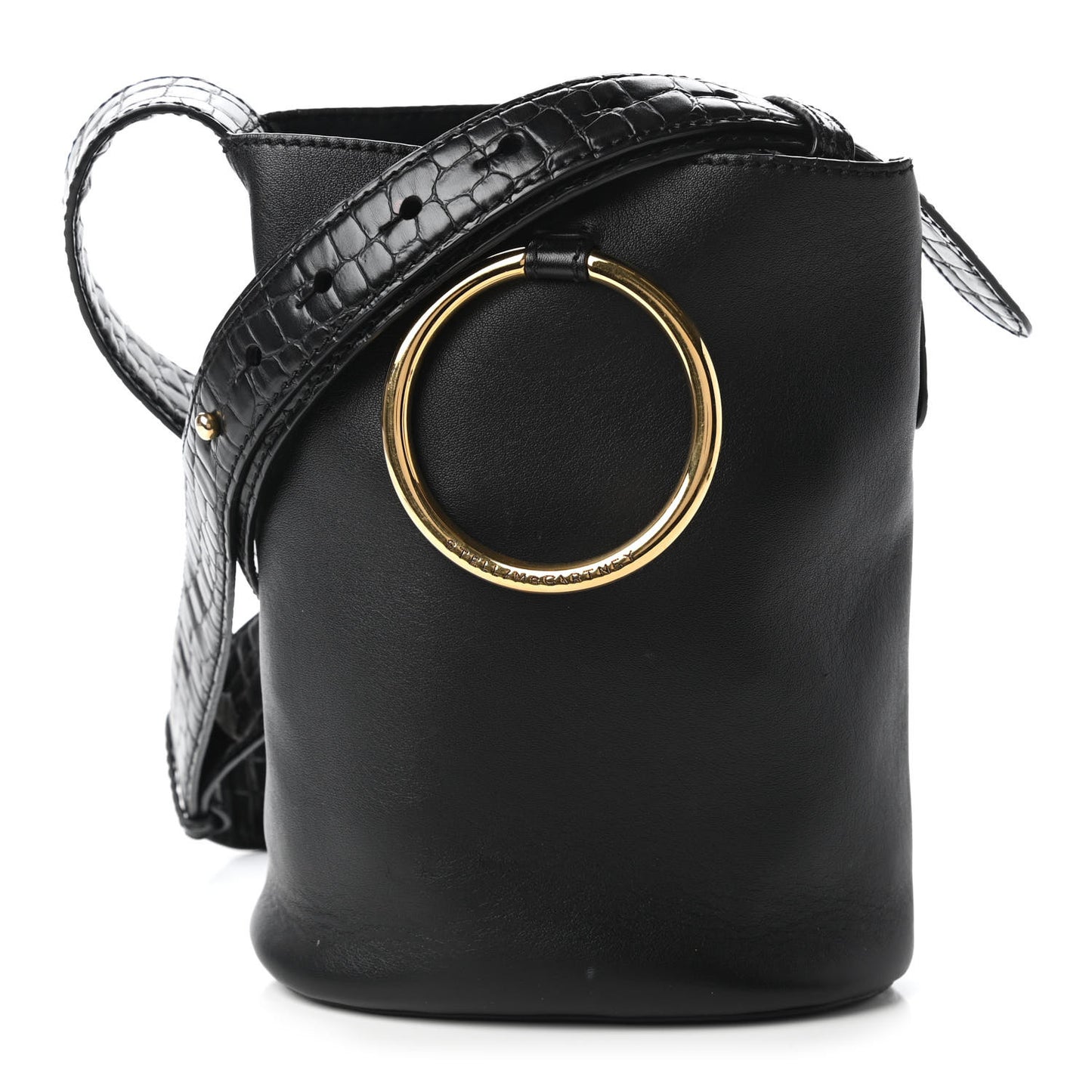Alter Nappa Medium Ring Bucket Bag Black