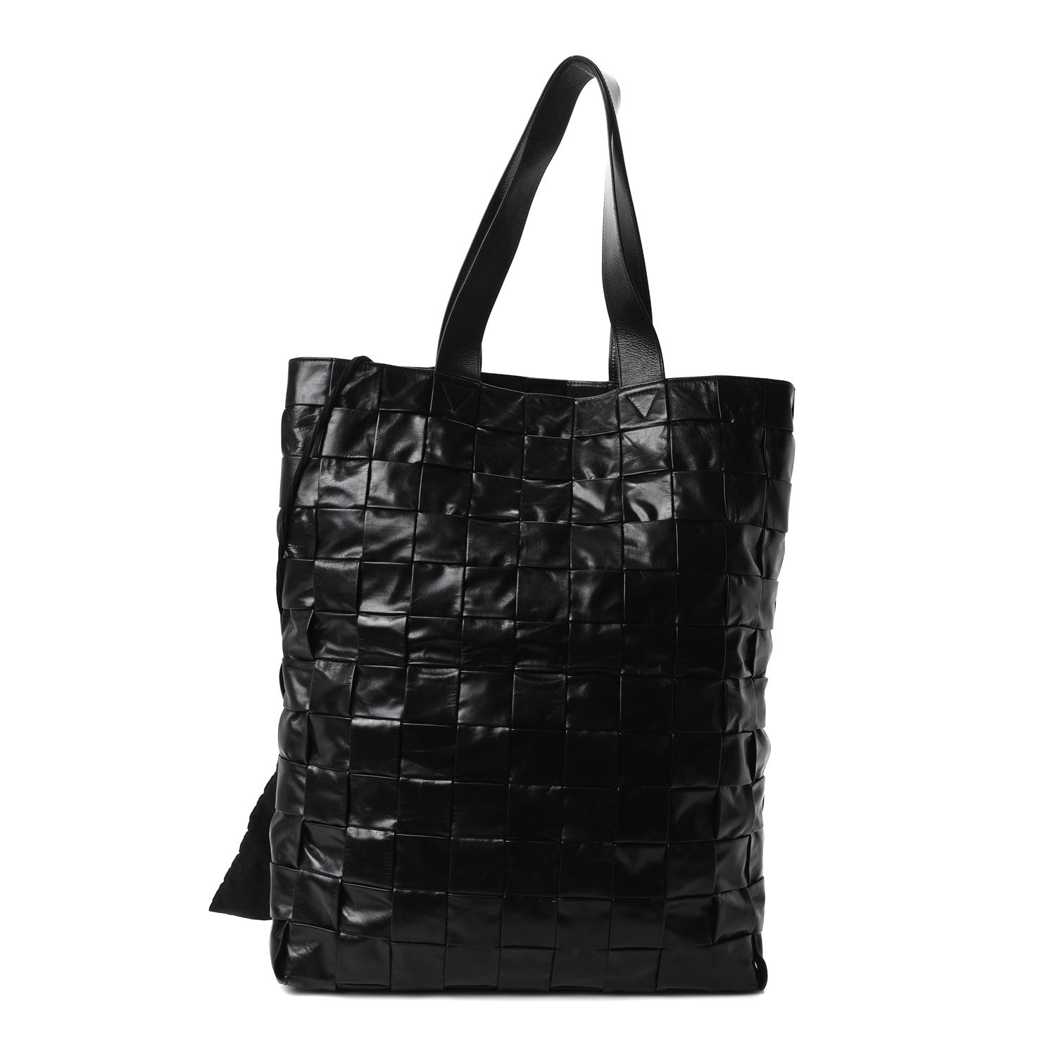 Bottega Veneta Paper Calfskin Maxi Intrecciato Cassette Tote Black 1 of 10