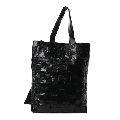 Bottega Veneta Paper Calfskin Maxi Intrecciato Cassette Tote Black 1 of 10