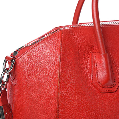 Givenchy Sugar Goatskin Medium Antigona Red 13 of 15