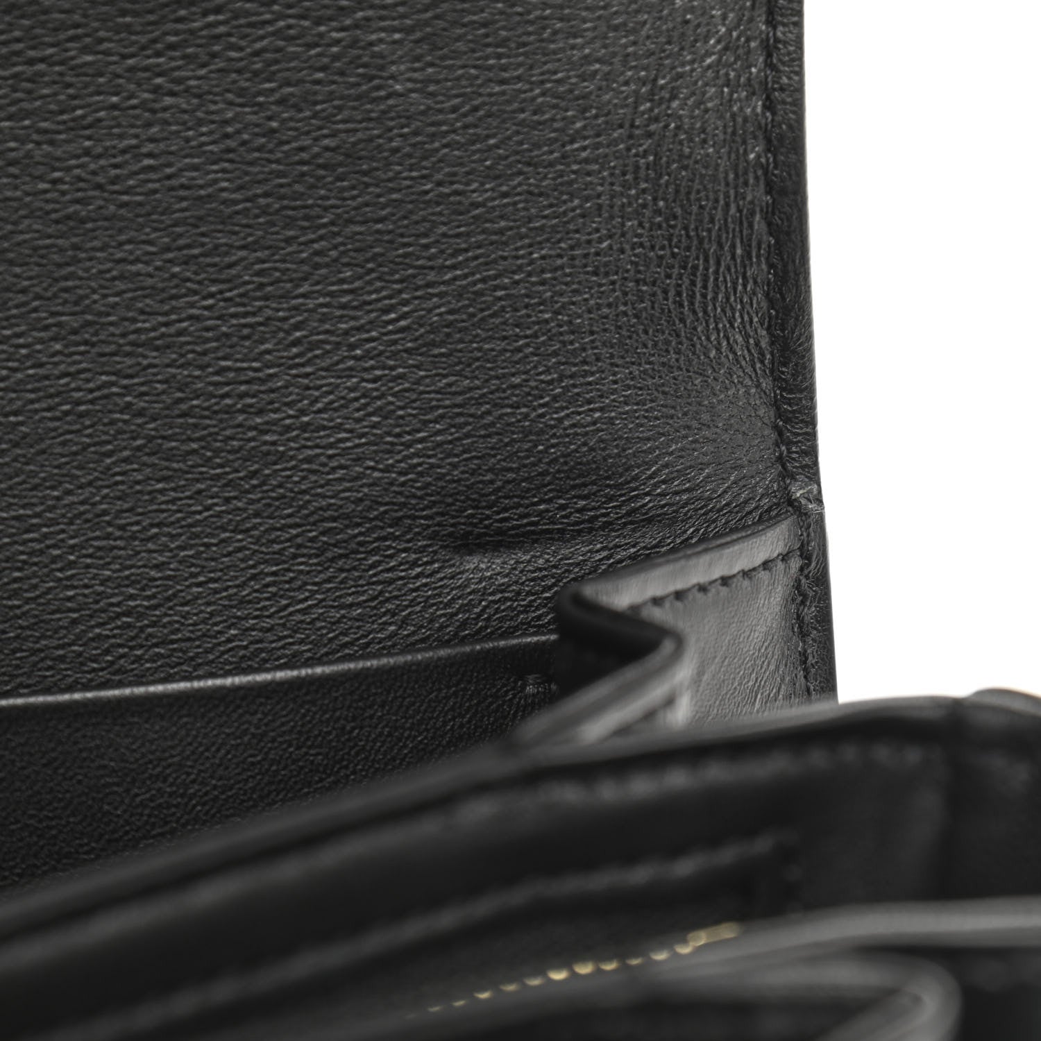 Celine Canvas Calfskin Triomphe Embroidered Medium Triomphe Bag Black 12 of 12