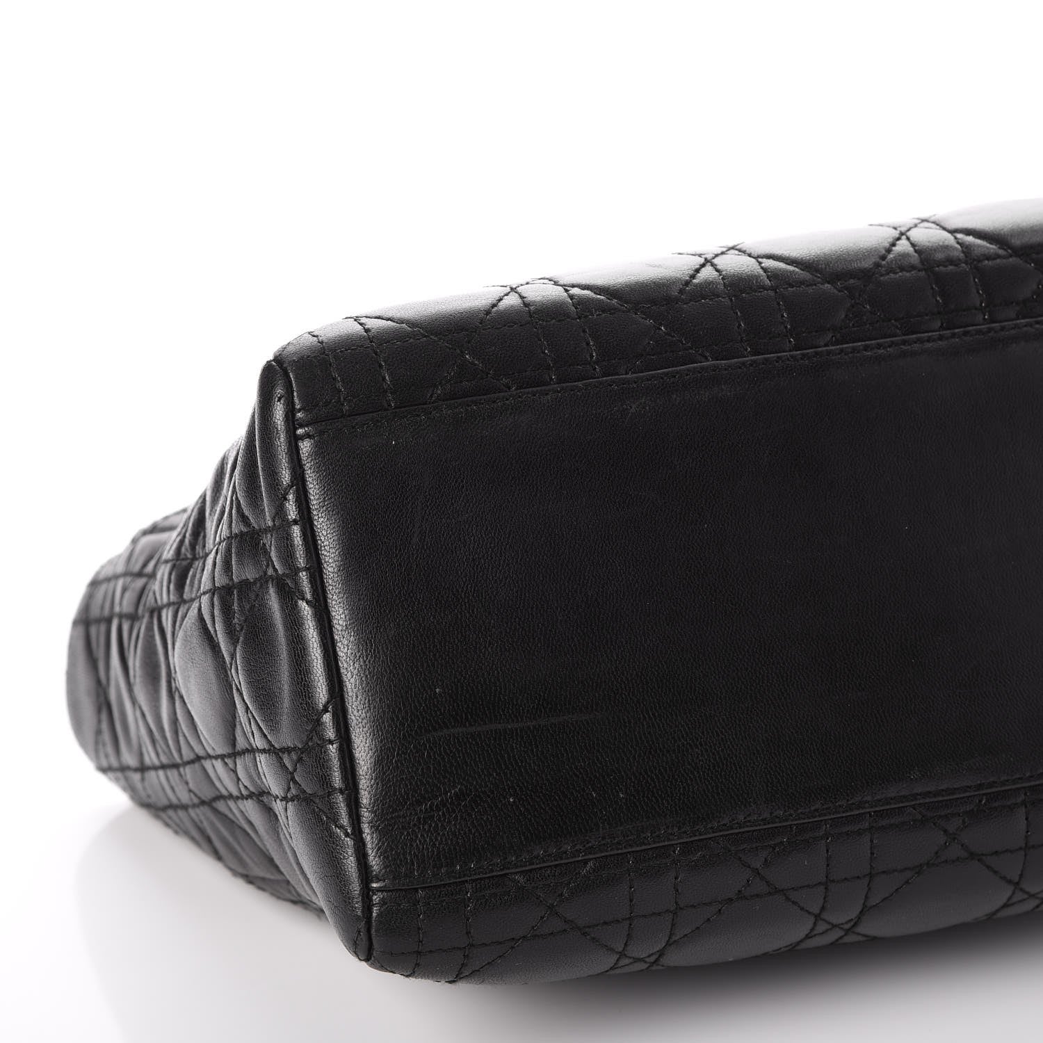 Christian Dior Lambskin Cannage Medium Lady Dior Black 15 of 20