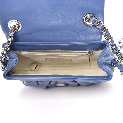 Chanel Washed Lambskin Quilted Mini Chain Around Flap Blue 5 of 10