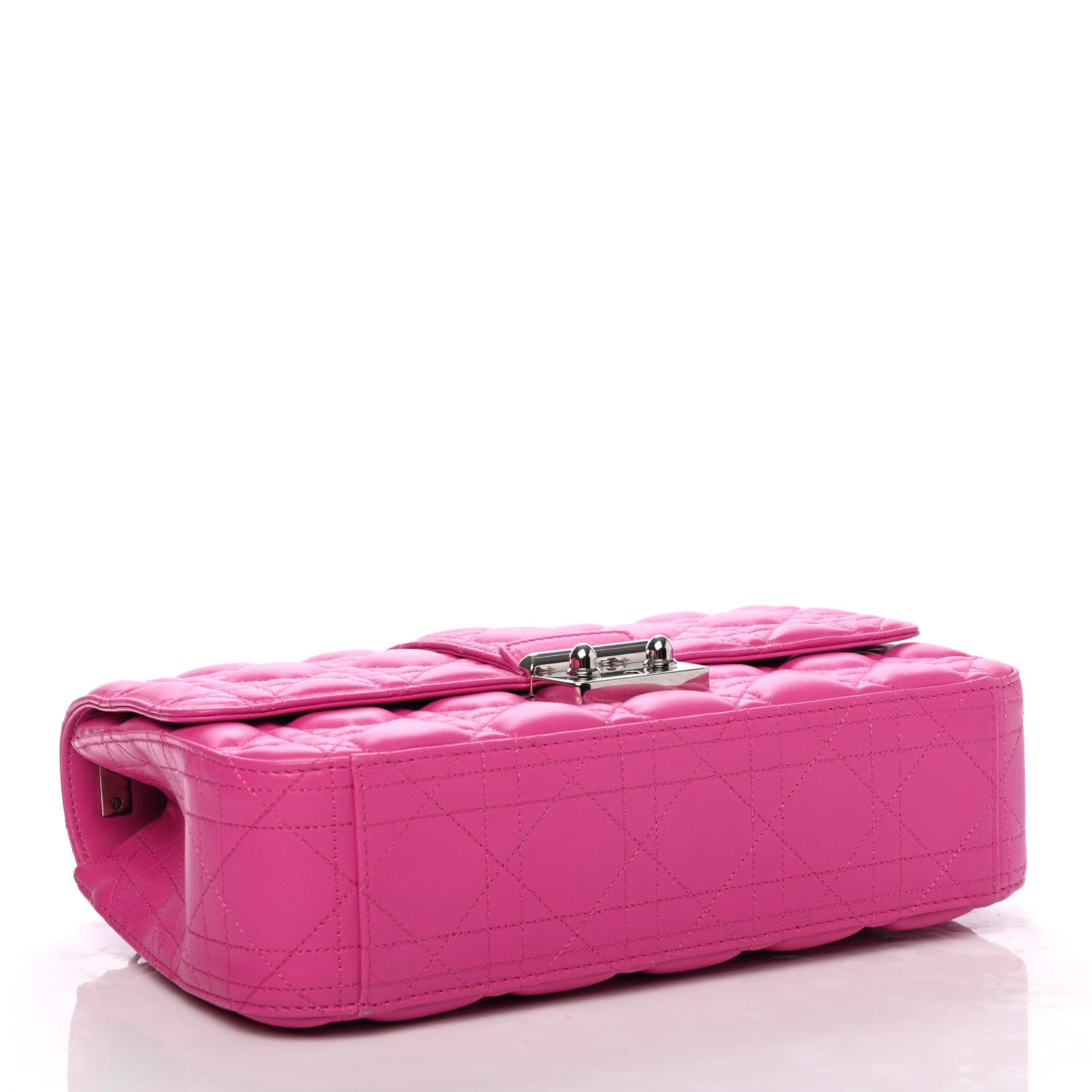 Christian Dior Lambskin Cannage Miss Dior Promenade Pouch Fuchsia 3 of 4
