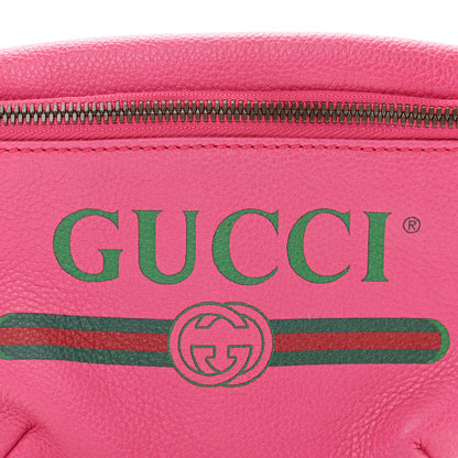 Gucci Grained Calfskin Small Logo Belt Bag Box Pink Green 7 of 9