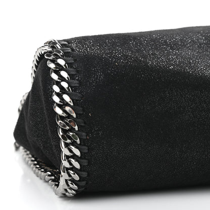 Stella McCartney Shaggy Deer Mini Falabella Fold Over Tote Black 8 of 9