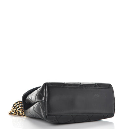 Chanel Lambskin Quilted 4 Chain Mini Flap Black 5 of 11