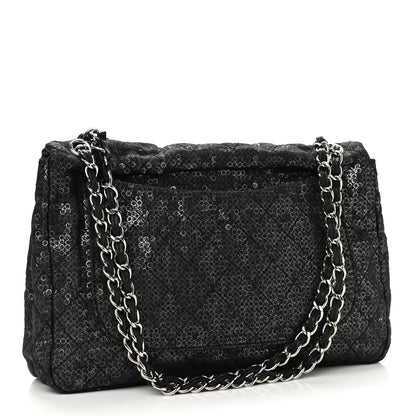Chanel Hidden Sequin Maxi Flap Black 2 of 11