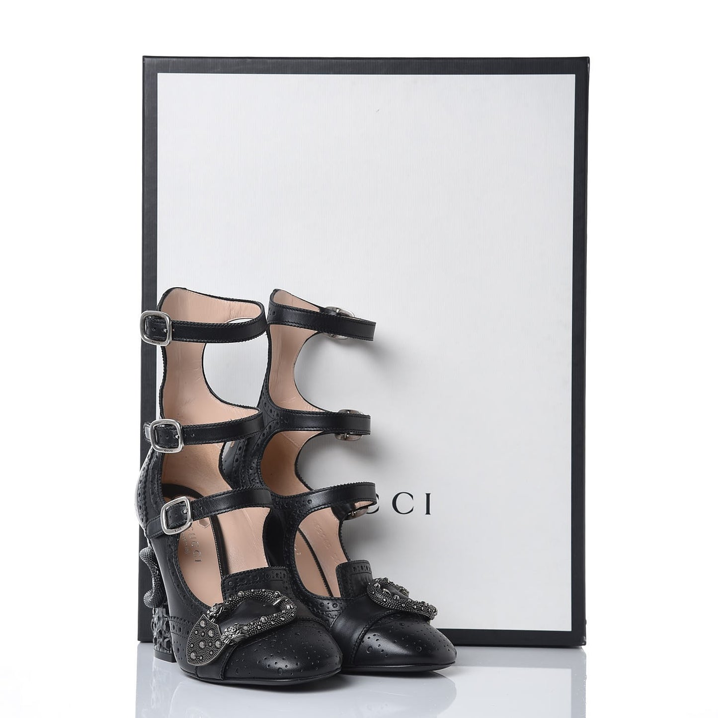 Calfskin Queercore Mid Calf Loafer Pumps 35.5 Black