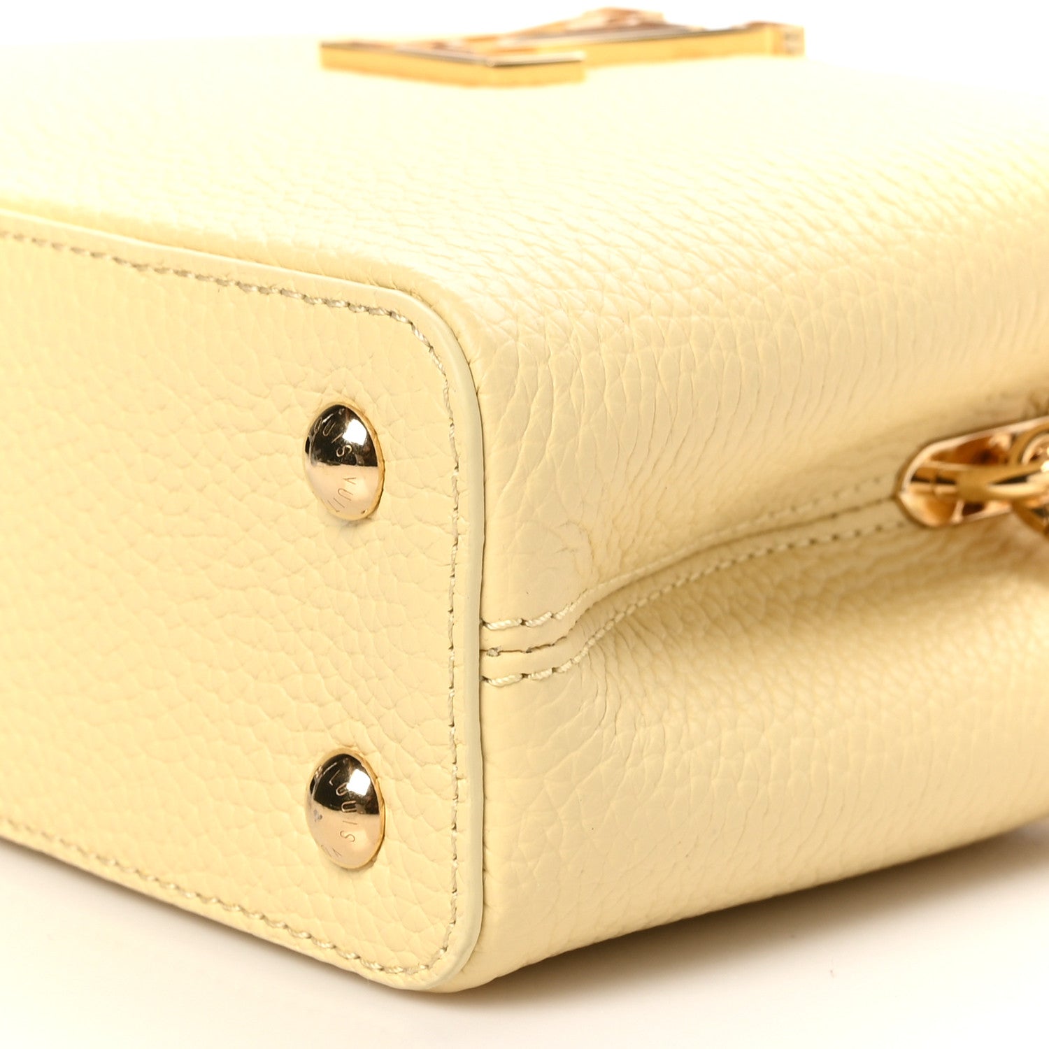 Louis Vuitton Taurillon Capucines East West Mini Banana Yellow Banane 10 of 11