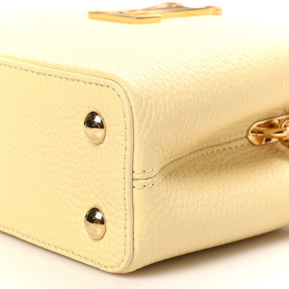 Louis Vuitton Taurillon Capucines East West Mini Banana Yellow Banane 10 of 11