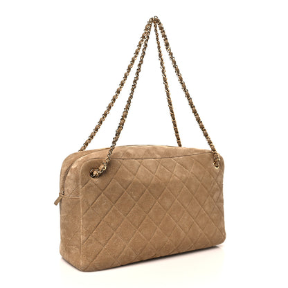 Chanel Suede Quilted Camerissimo Case Beige 2 of 11