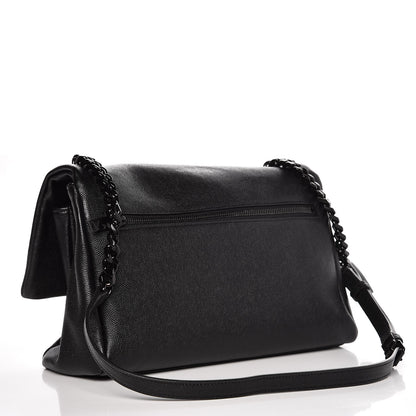 Saint Laurent Grain De Poudre Medium West Hollywood Monogram Fold-Over Black 3 of 7