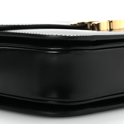 Celine Shiny Calfskin Medium Triomphe Black 12 of 14