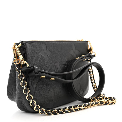 Louis Vuitton Empreinte Monogram Giant Multi Pochette Accessories Black 3 of 10
