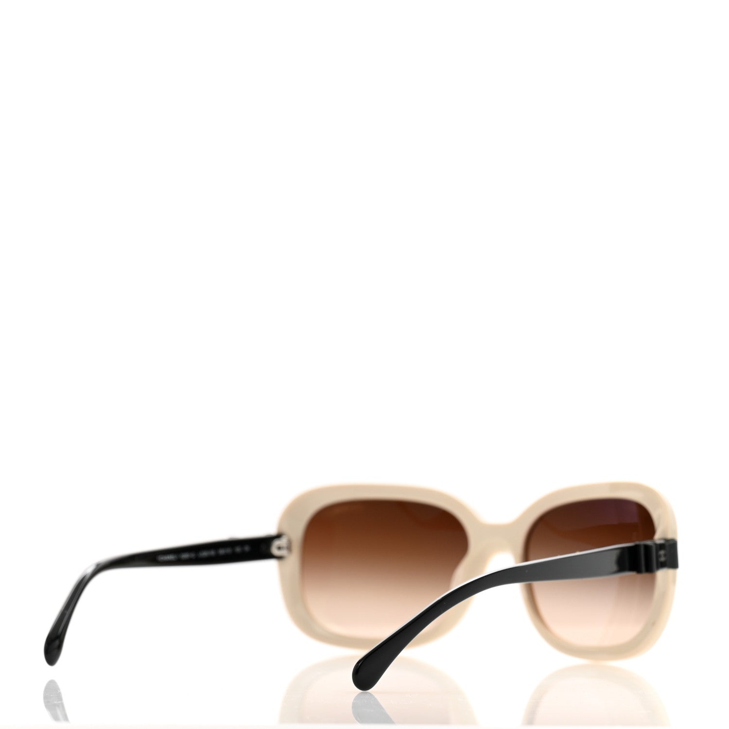 Chanel Acetate CC Bow Sunglasses 5280-Q Beige Black 4 of 8
