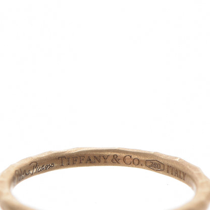Tiffany 18K Yellow Gold Paloma Picasso Hammered Ring 5.25 4 of 7