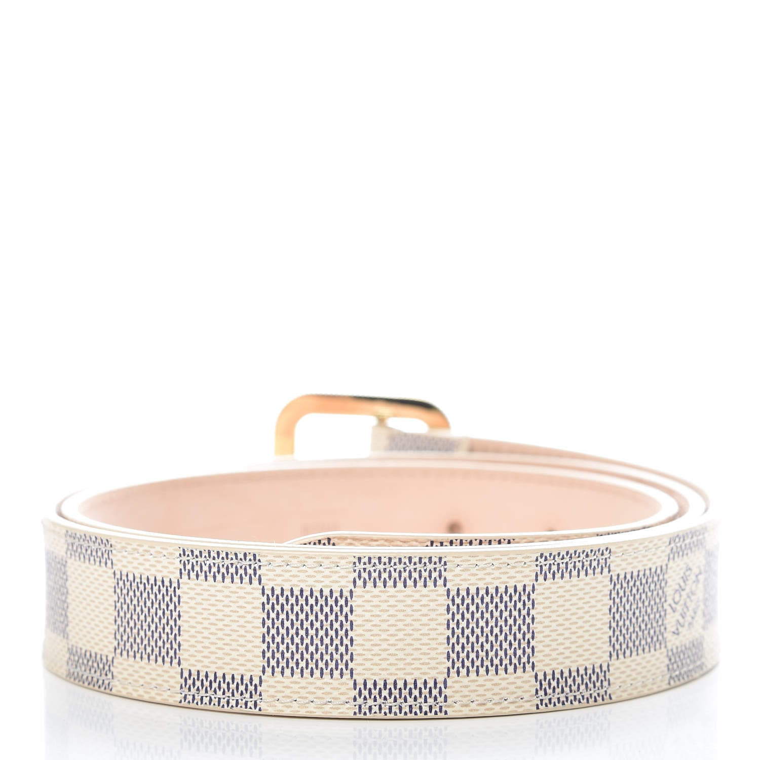 Louis Vuitton Damier Azur 30mm Tresor Belt 90 36 3 of 10