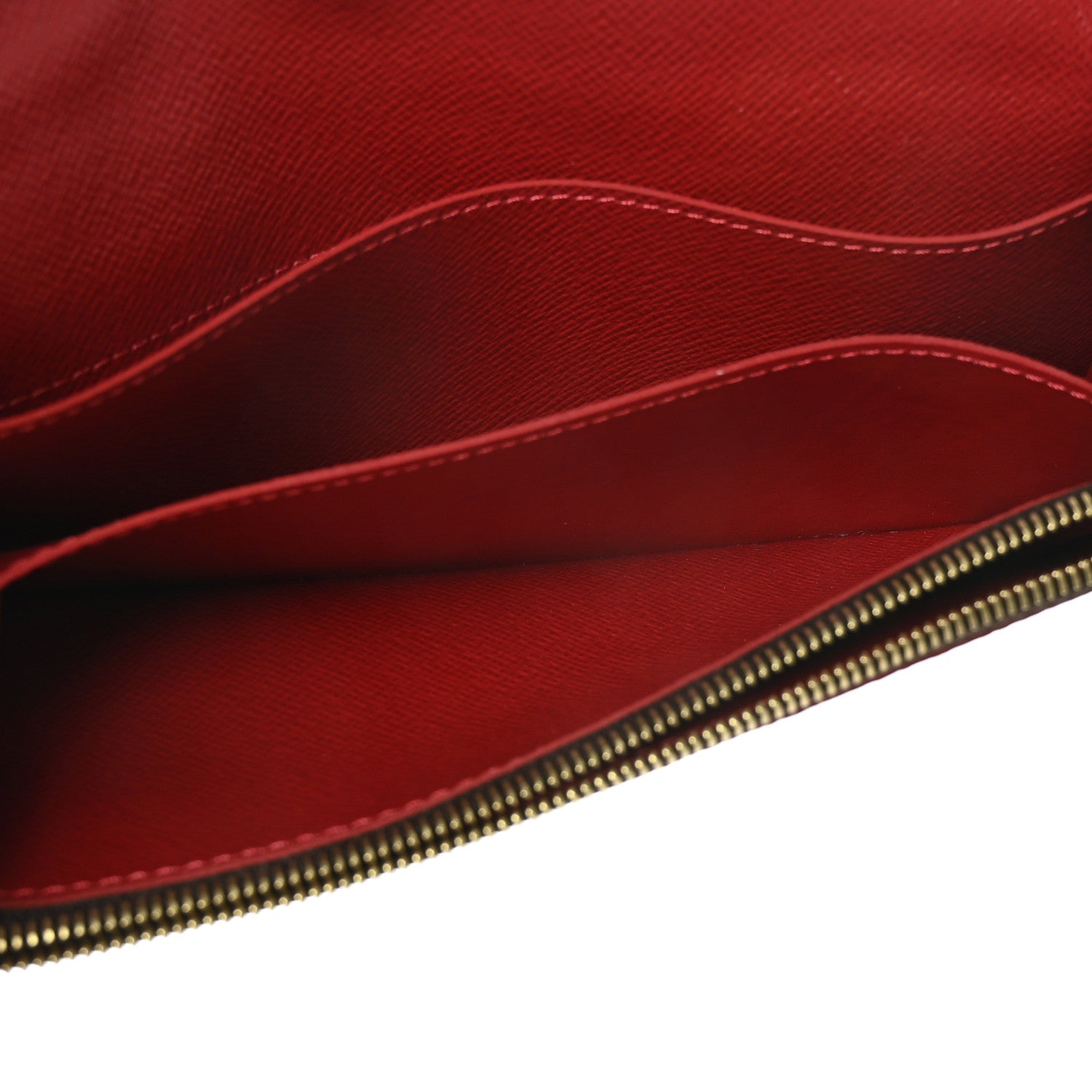 Louis Vuitton Damier Ebene Caissa Wallet Cherry 5 of 8