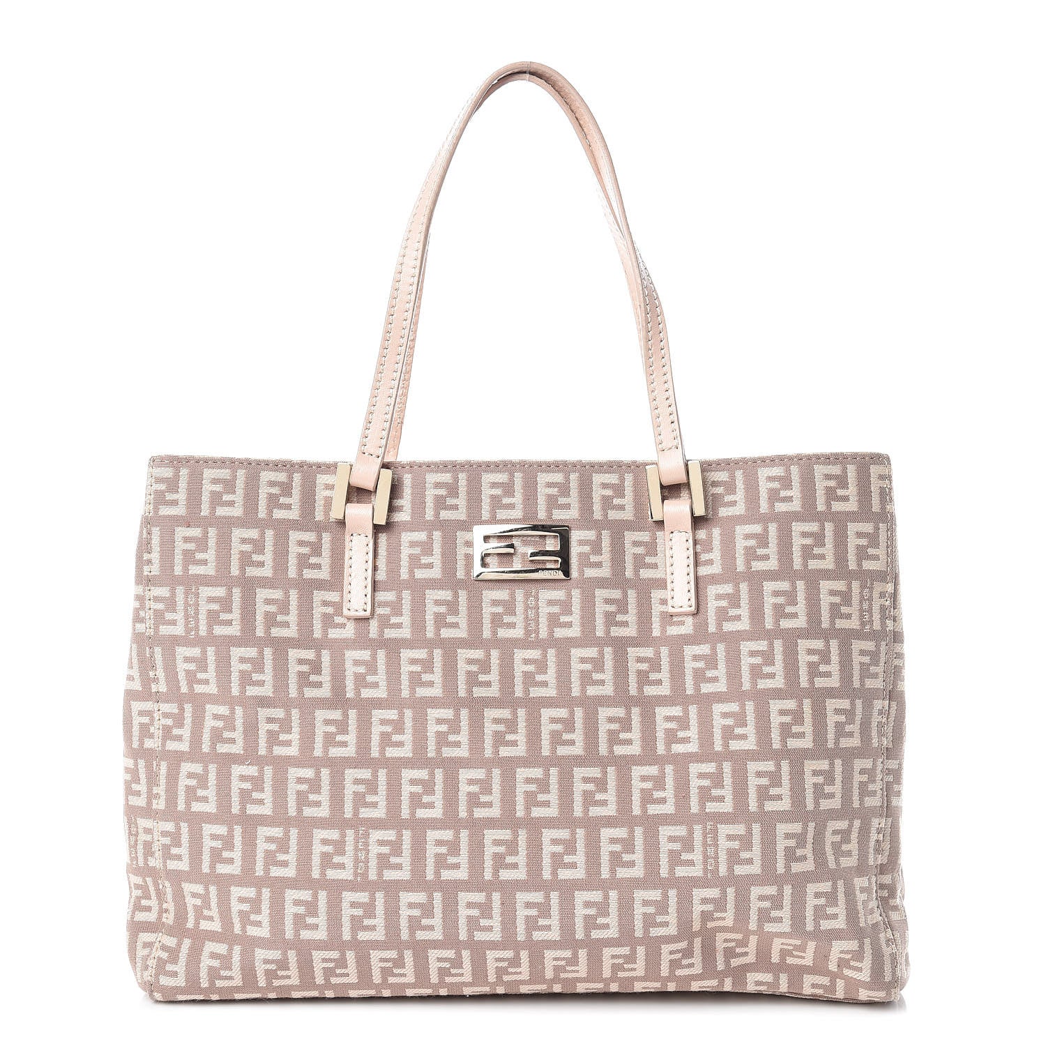 Fendi Zucchino Vitello Small Tote Cipria Teint Cipria 1 of 19