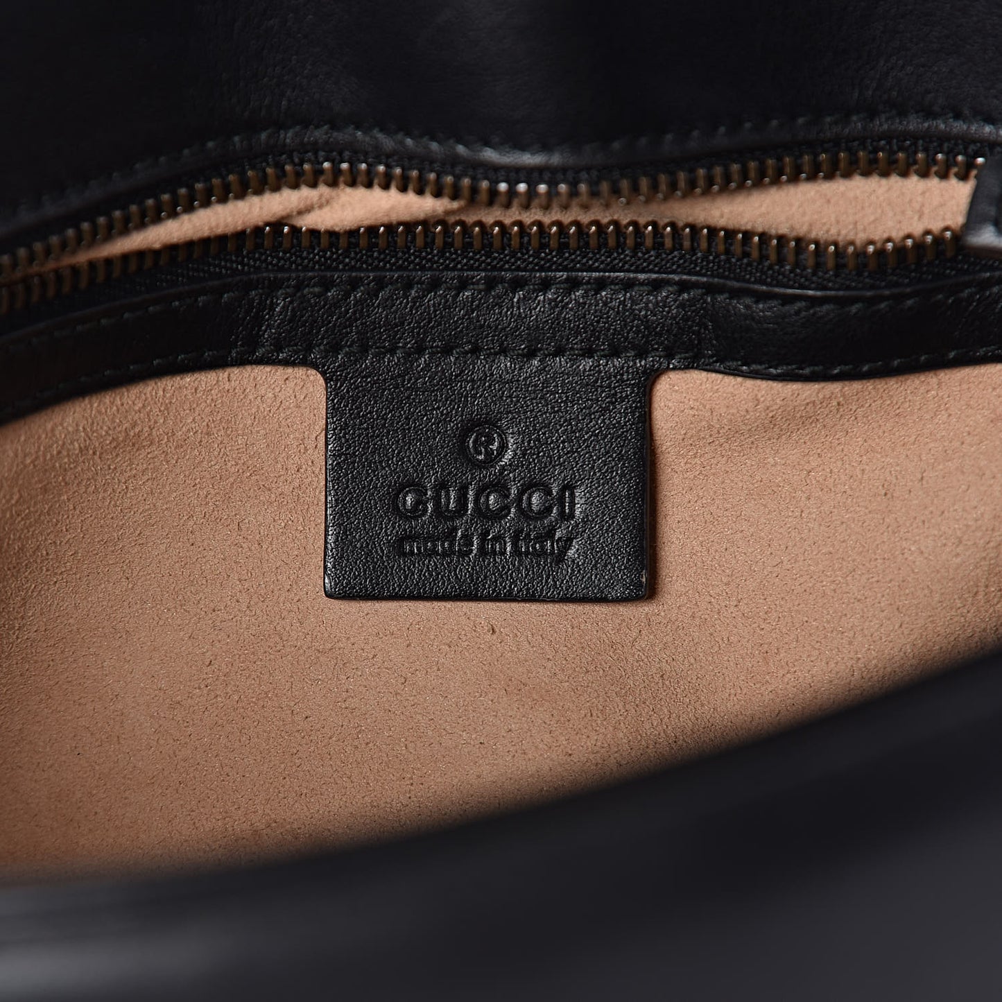 Calfskin Matelasse Small GG Marmont Shoulder Bag Black