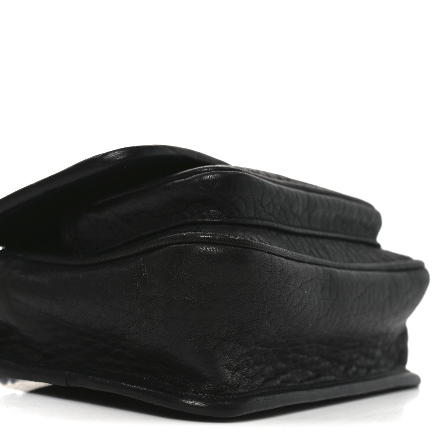 Saint Laurent Grained Lambskin Monogram Mini Niki Chain Satchel Black 9 of 10