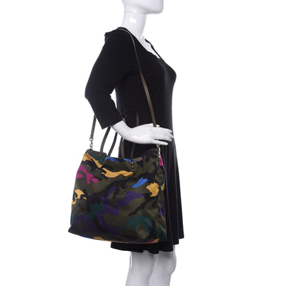 Valentino Garavani Canvas Camouflage Rockstud Reversible Tote Multicolor 2 of 9