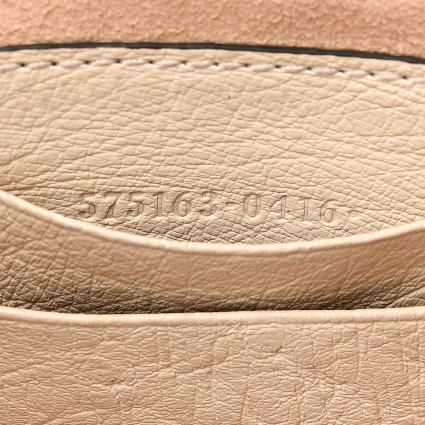 Ostrich Mini GG Marmont 2.0 Bucket Bag White