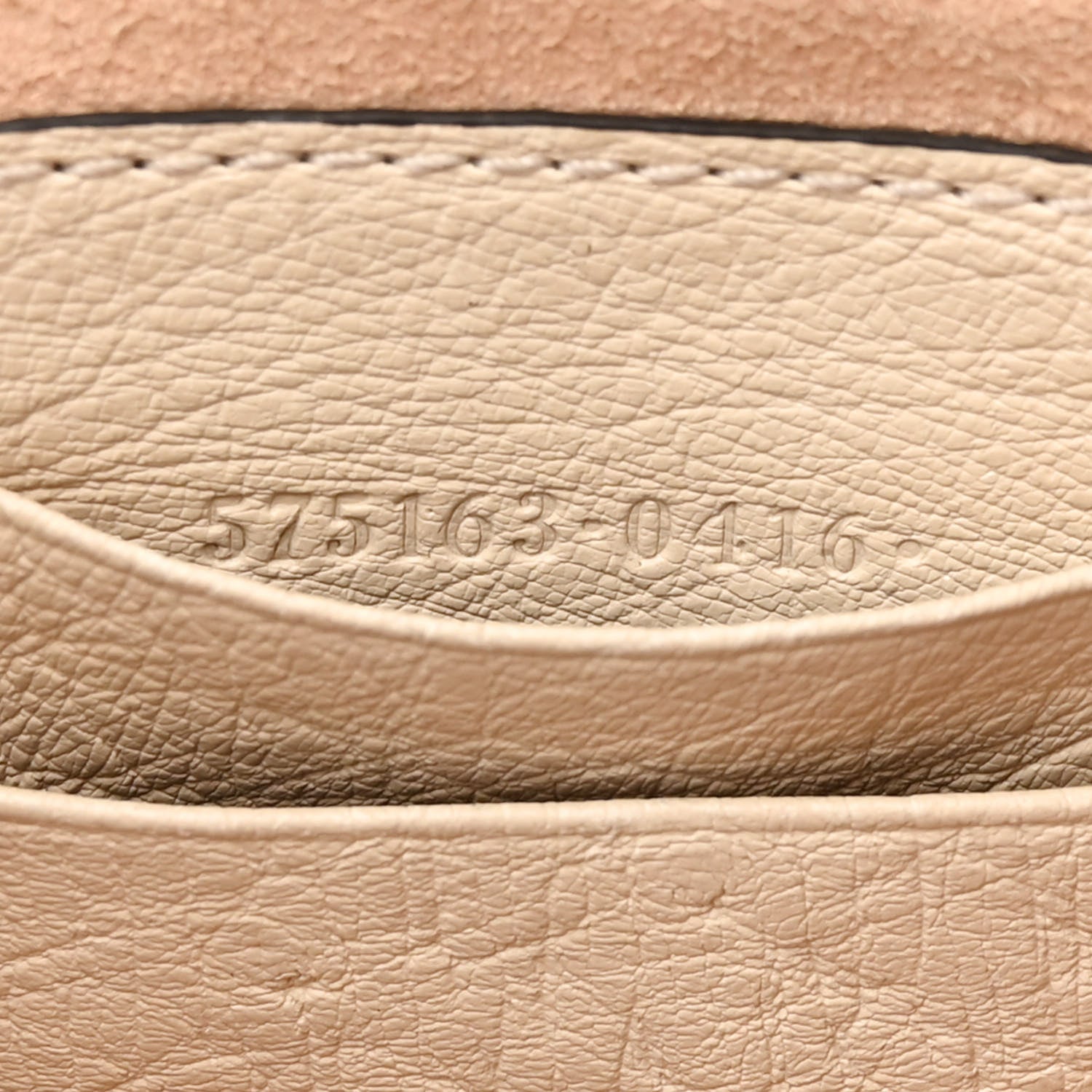 Gucci Ostrich Mini GG Marmont 2.0 Bucket Bag White 7 of 11