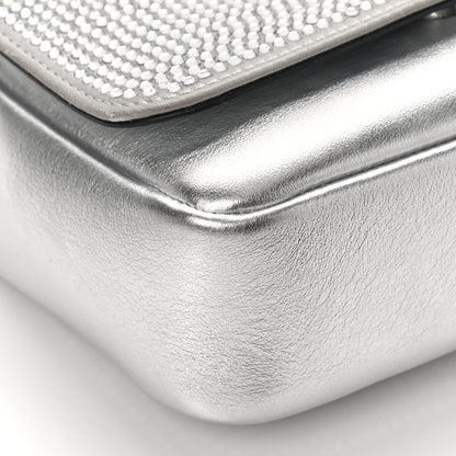 Versace Palazzo Crystal Chain Evening Bag Silver 8 of 9