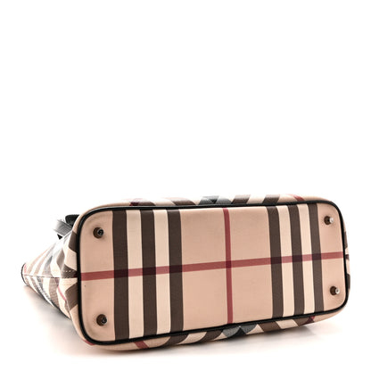 Burberry Supernova Check Small Nickie Tote Black 4 of 10