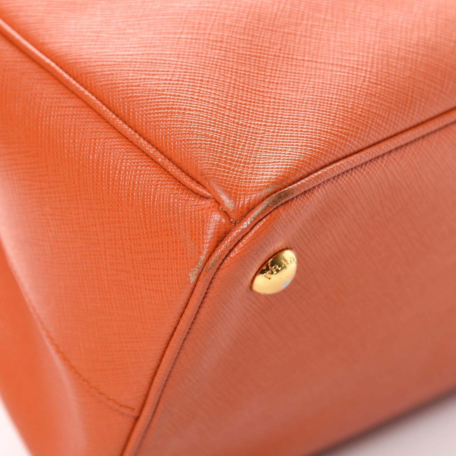 Prada Saffiano Medium Galleria Double Zip Tote Papaya 10 of 20