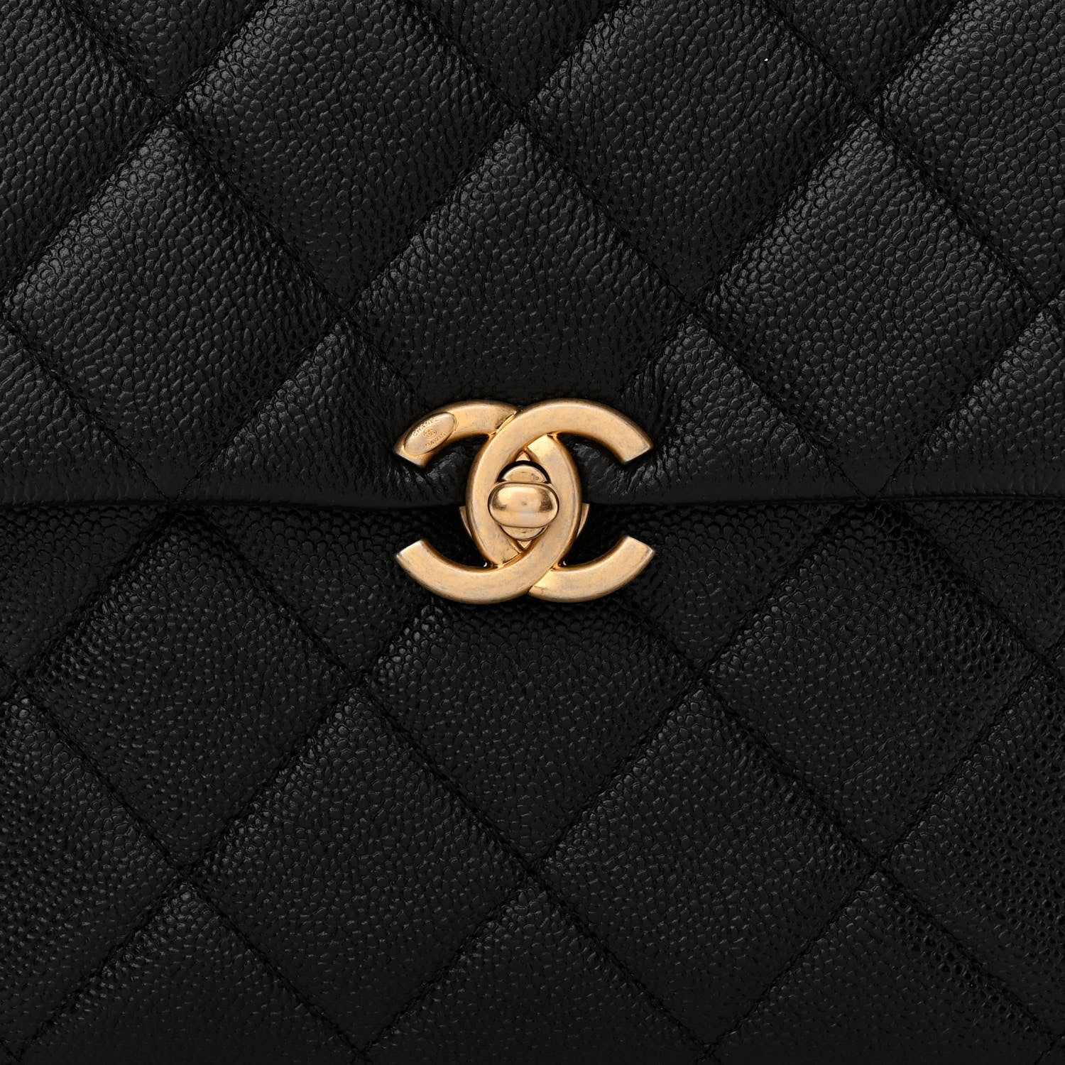 Chanel Shiny Caviar Quilted Chain Melody Backpack Black 8 of 10