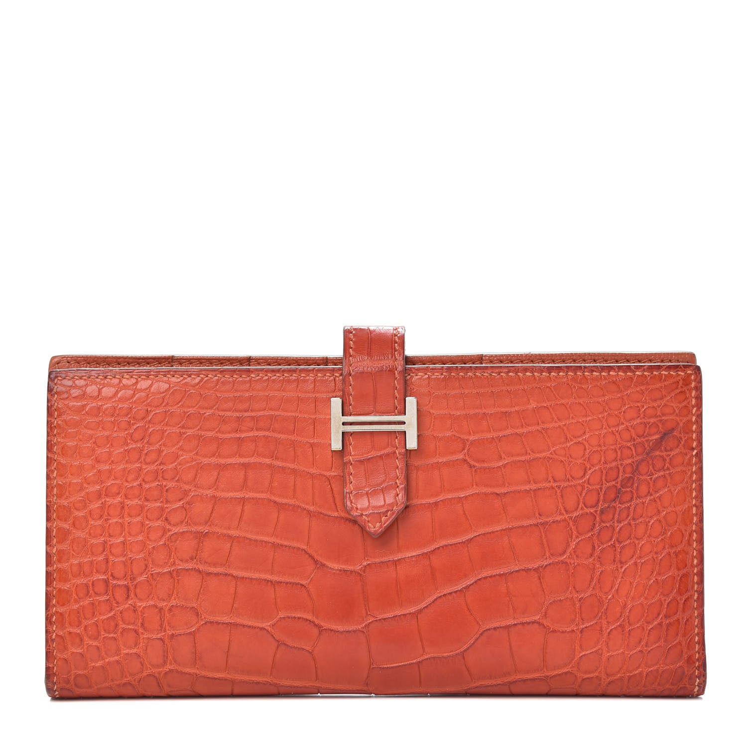 Hermes Matte Alligator Bearn Wallet 1 of 13