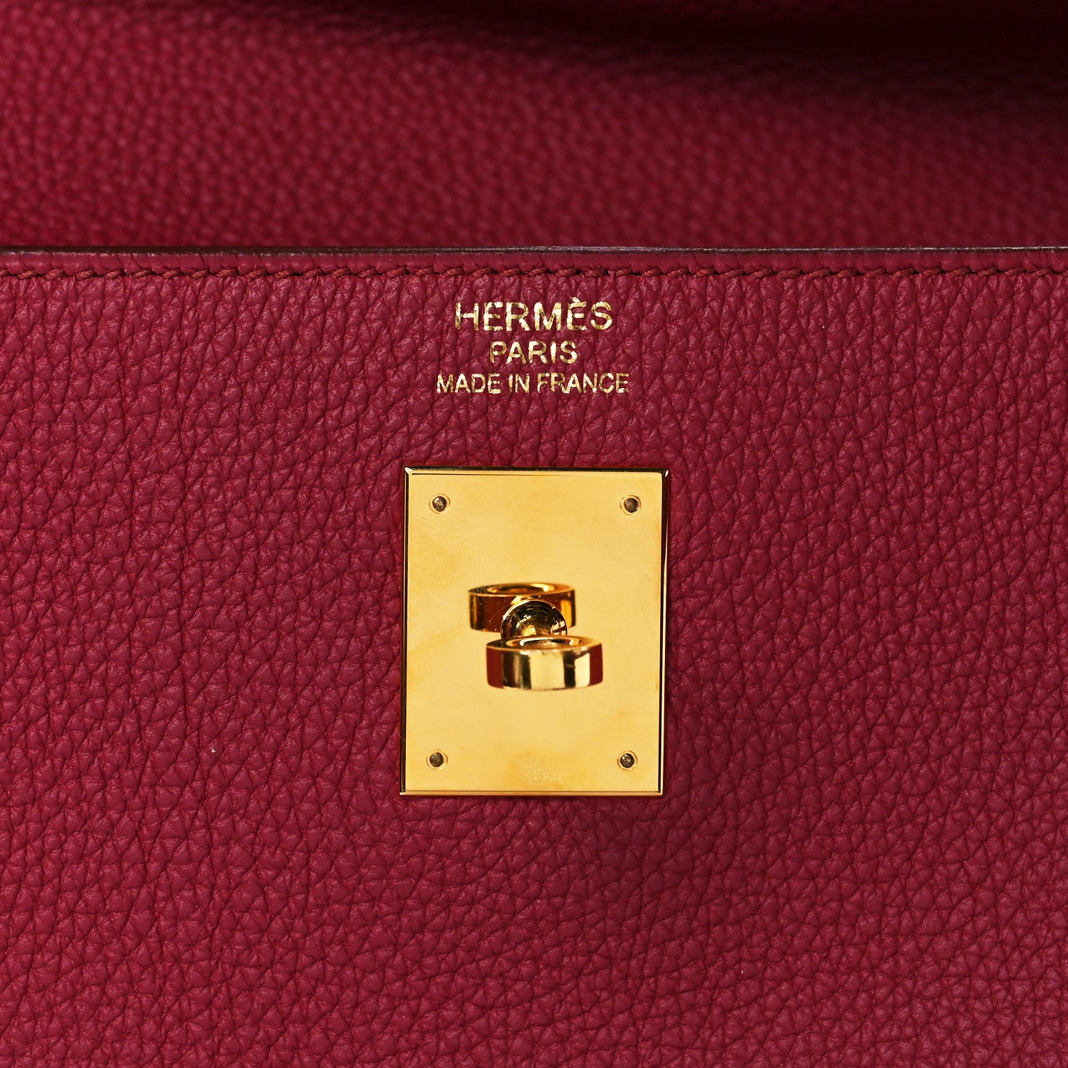 Hermes Togo Kelly Retourne 35 Rubis 6 of 12