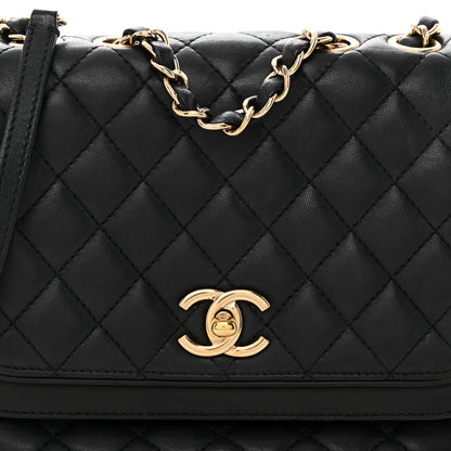 Chanel Lambskin Quilted Medium Lovely Day Flap Black 8 of 10