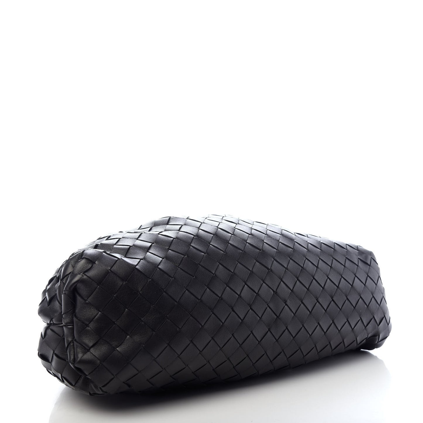 Nappa Maxi Intreccio The Pouch Oversized Clutch Black