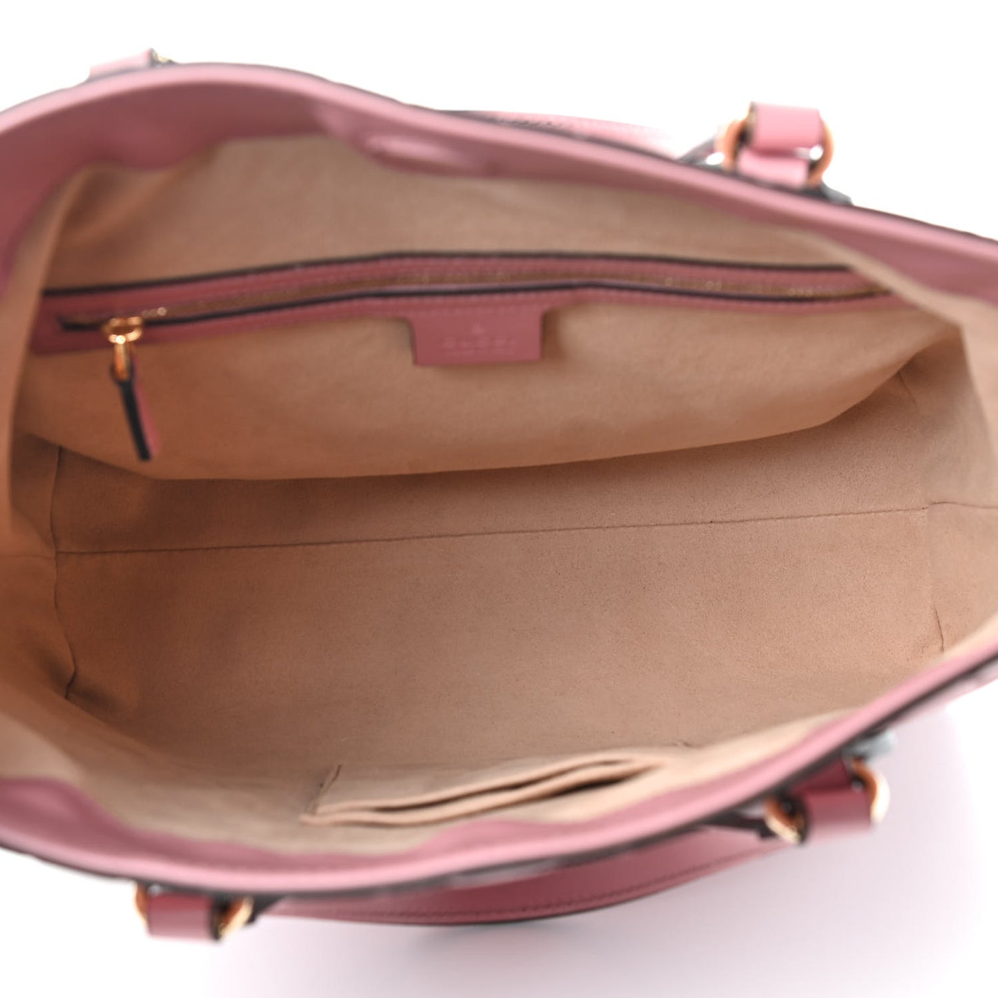 Guccissima Signature Linea A Foldover Tote Rose Baby Candy
