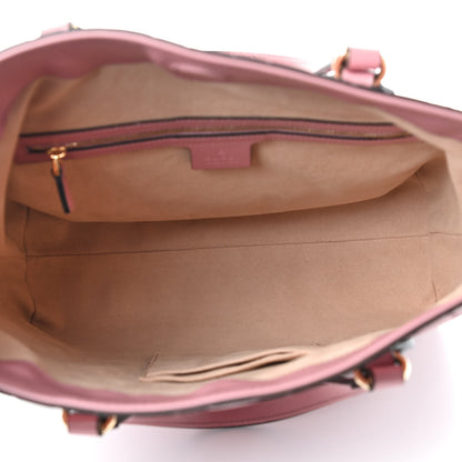 Gucci Guccissima Signature Linea A Foldover Tote Rose Baby Candy 7 of 9