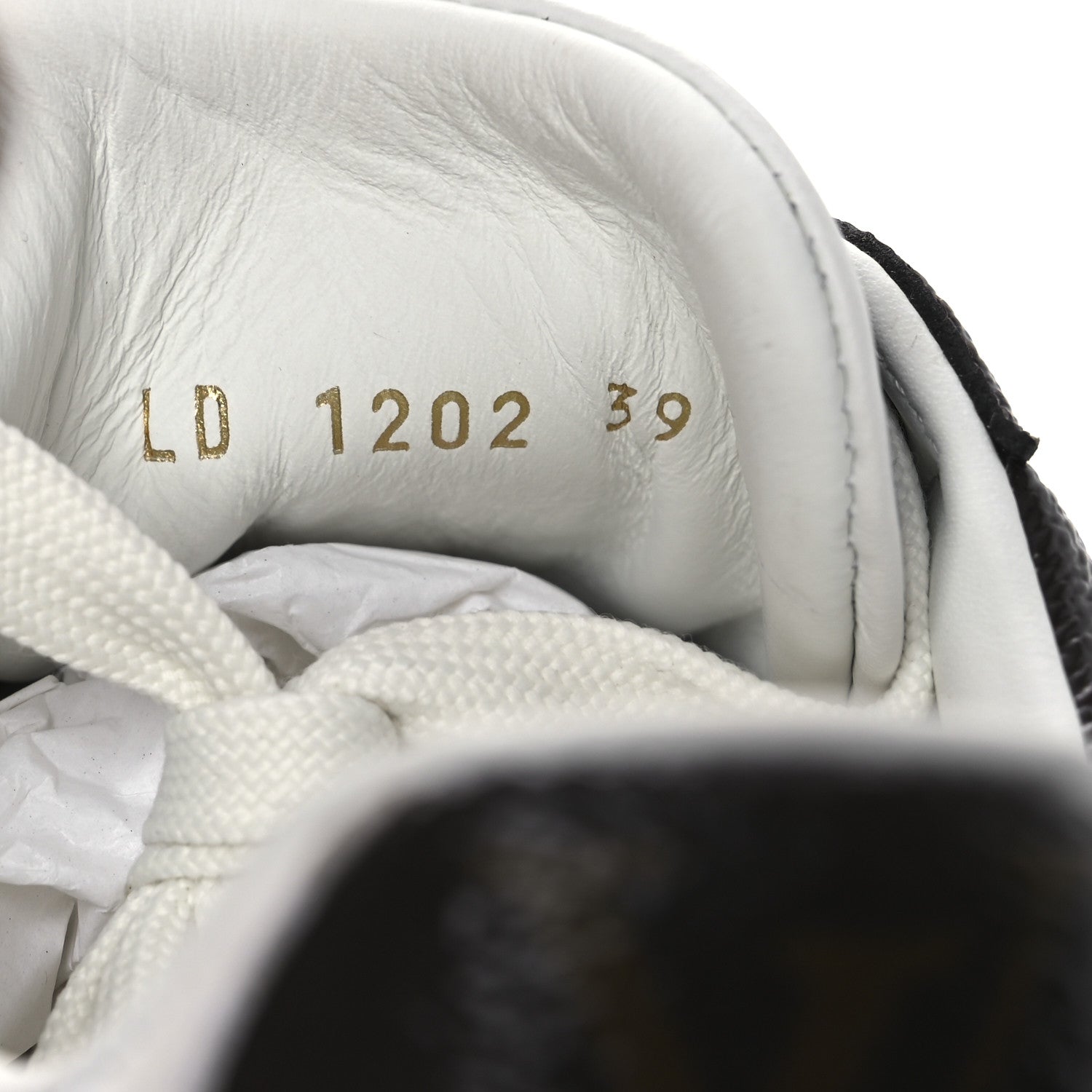 Louis Vuitton Lambskin Embossed Monogram Time Out Sneakers 39 White Brown 10 of 11
