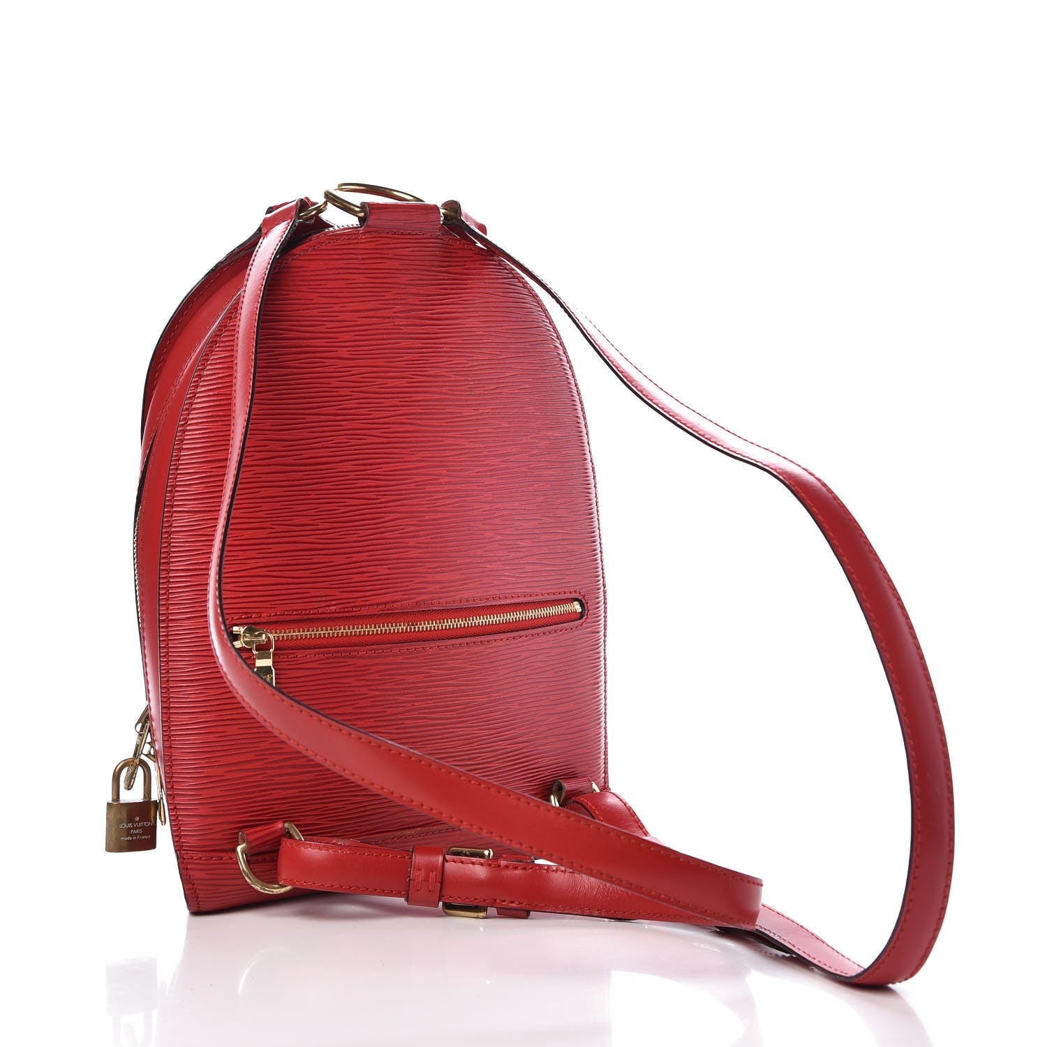 Louis Vuitton Epi Mabillon Backpack Castillan Red 3 of 11