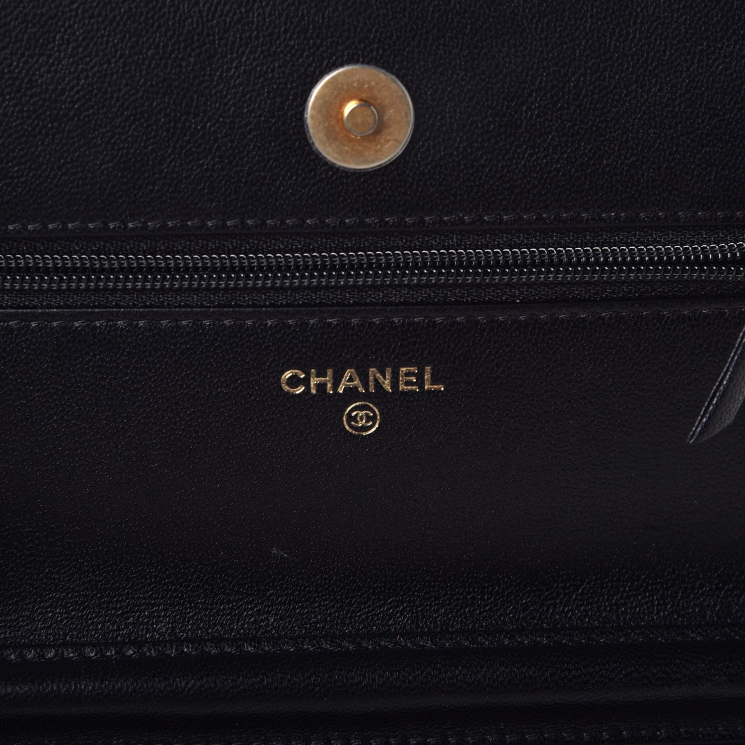 Chanel Lambskin Quilted Infinity Wallet On Chain WOC Black 6 of 9
