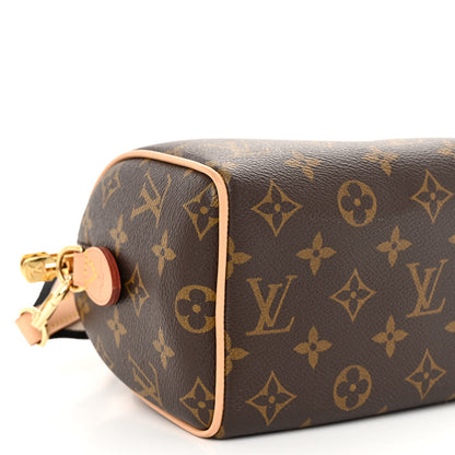 Louis Vuitton Monogram Speedy Bandouliere 20 Black 8 of 11